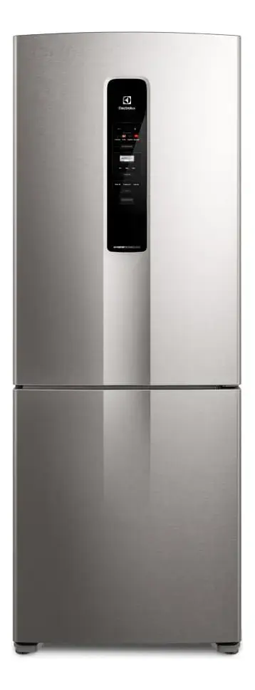 Geladeira Electrolux Frost Free Inverter 490L Efficient com AutoSense Inverse Inox Look (IB7S)