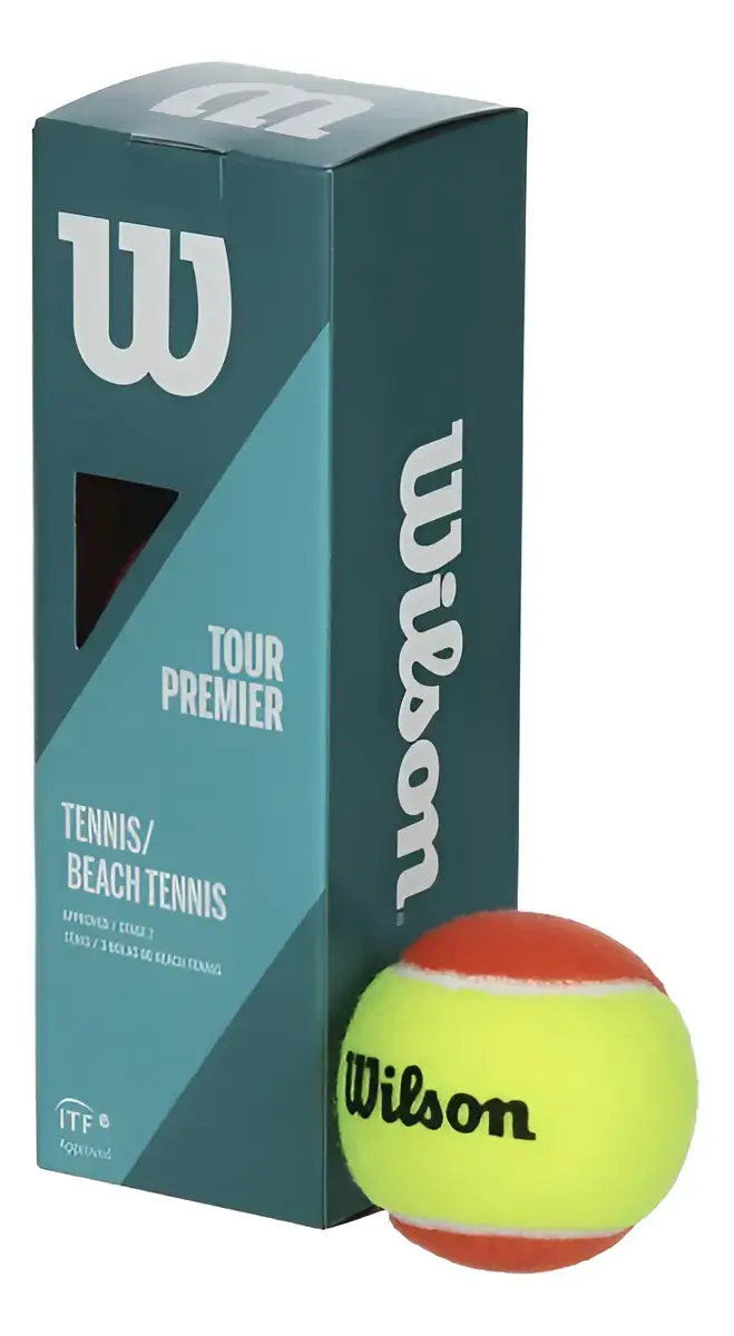 Bola Beach Tennis Bolinha Tênis Praia Wilson C/ 3 Unidades
