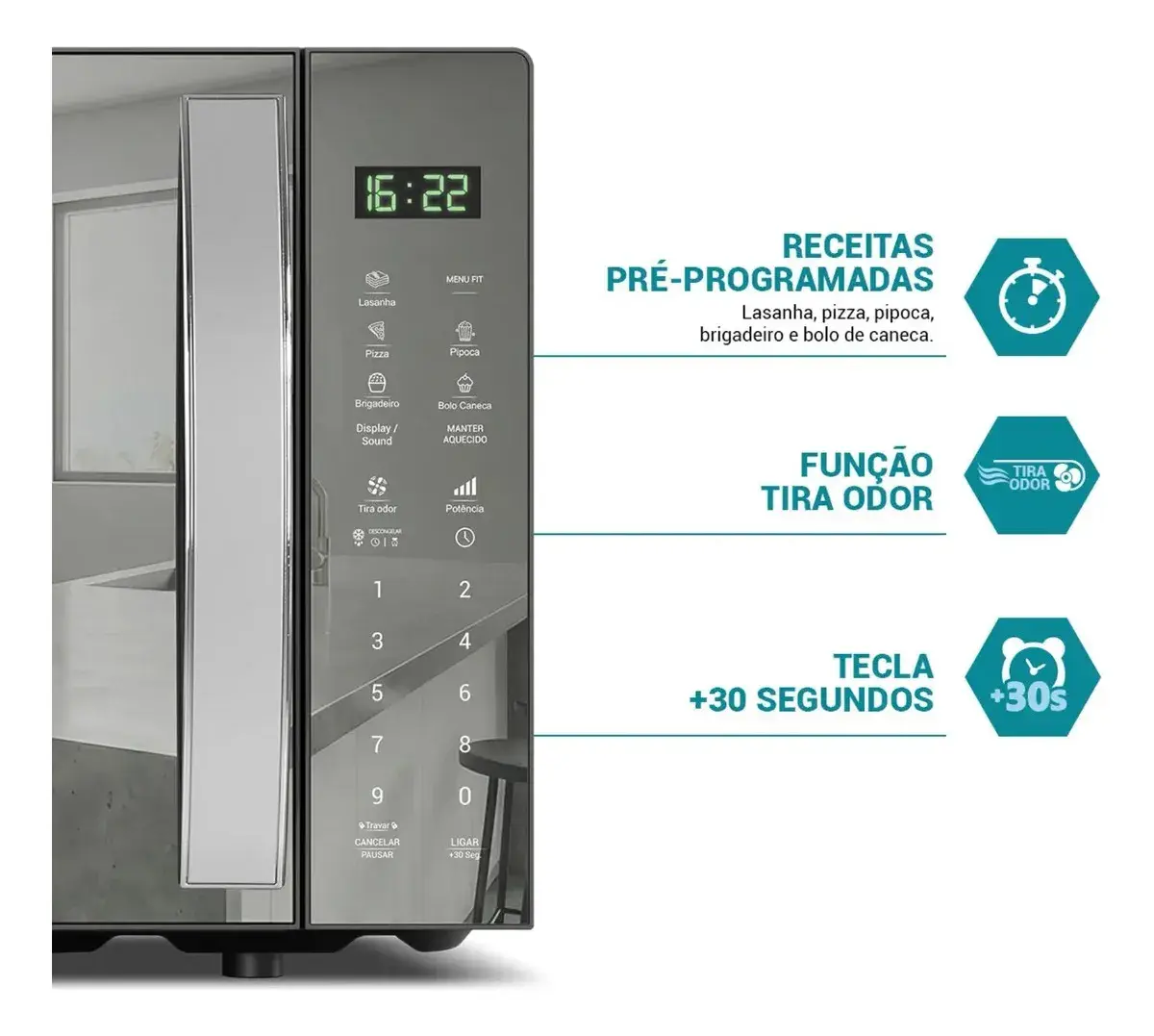 Philco Linha Branca PMO31S Corrente doméstica - Prateado