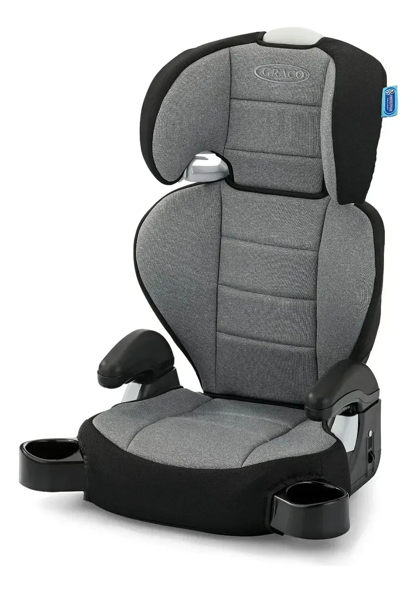 Cadeira Infantil para Carro TurboBooster 2.0, Declan, Cinza Mescla