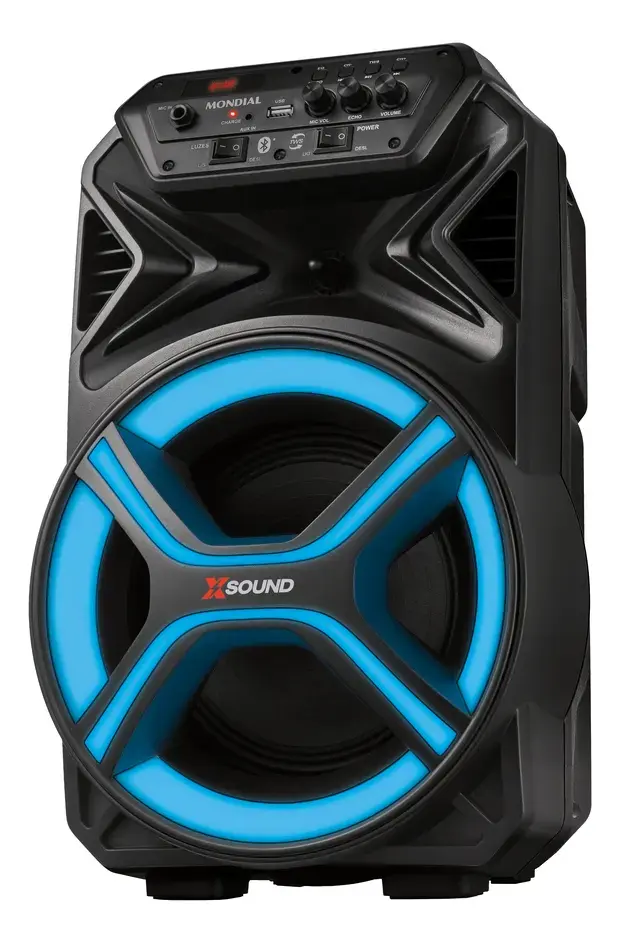 Caixa Amplificada Cm-400-l 400w Rms Preta Mondial Bivolt Preto