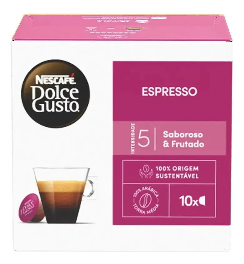 Café em Capsulas Dolce Gusto Espresso 10 unidades Nescafé