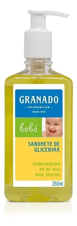 Sabonete líquido de glicerina tradicional Granado Bebê - 250mL