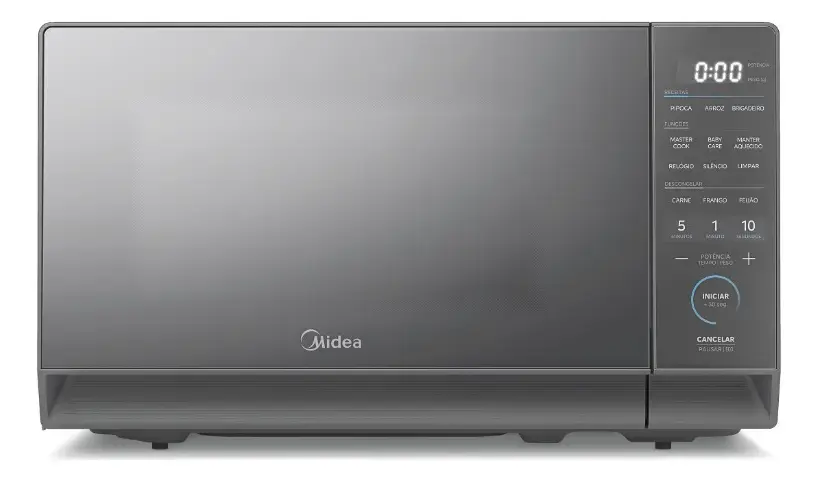 Micro-ondas 20l Prateado Porta Espelhada Mastercook Midea