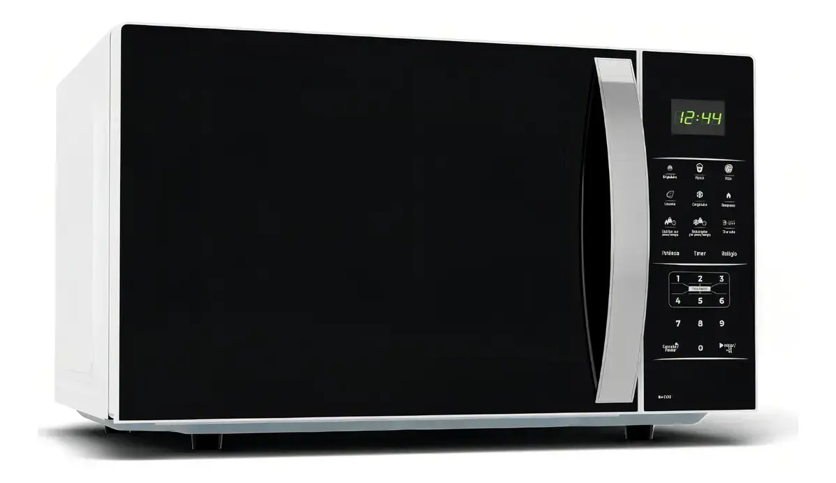 Micro-ondas Britânia modelo Bmo38 preto e branco