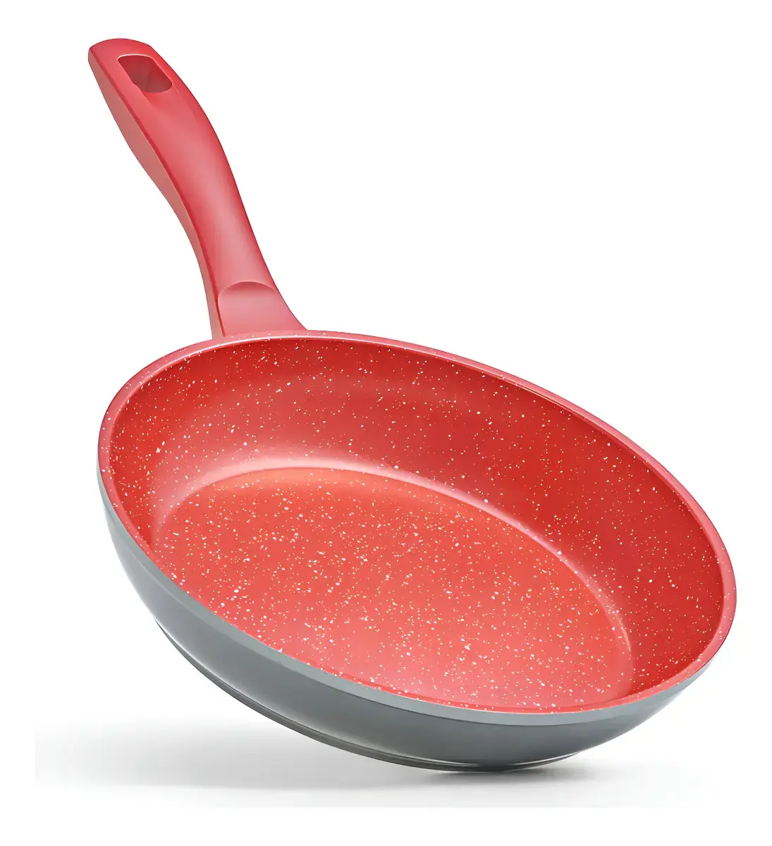 Frigideira Polishop Sauté Grand Vermelha Antiaderente 24cm Alumínio