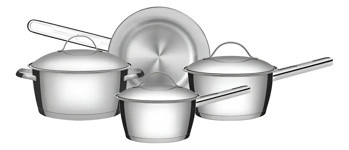 Jogo De Panelas Com 4 Peças Aço Inox Allegra Tramontina