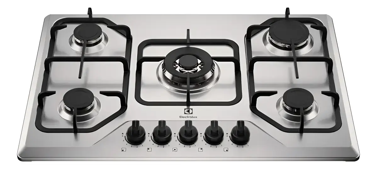 Electrolux Ke5xc Cooktop 5 Bocas A Gás Grade Ferro Bivolt