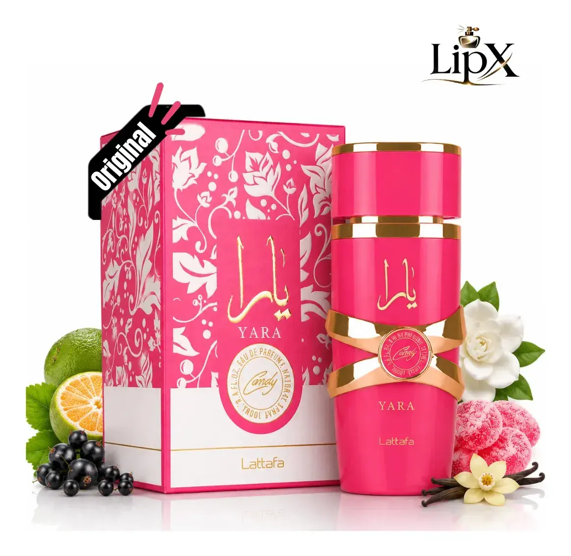 Perfume Árabe Yara Candy Lattafa Feminino Edp 100 Ml