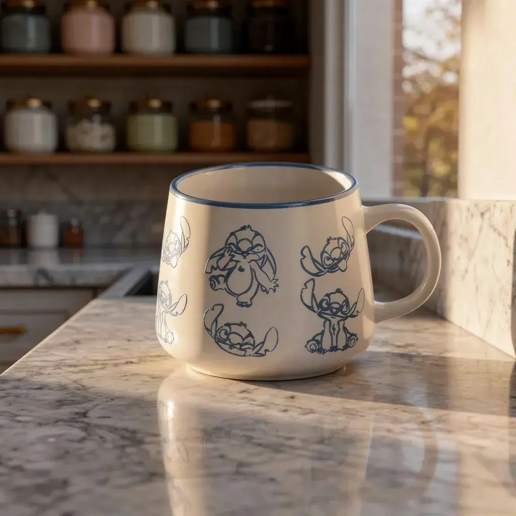 Caneca Moma Stitch Ceramica 500 Ml Xicara Café Sopa Geek