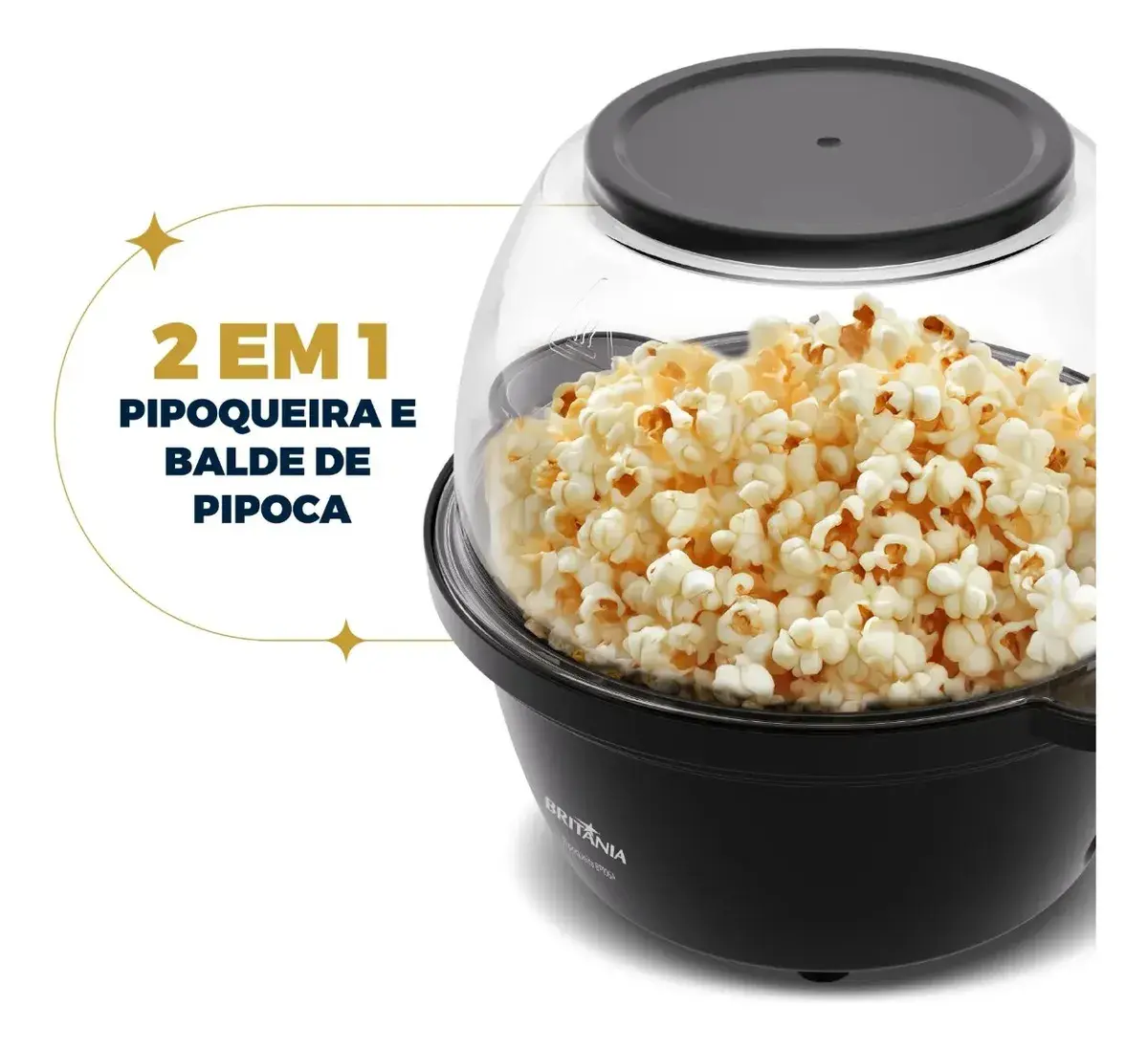 Pipoqueira Britânia com Balde de Pipoca Antiaderente BPI06A