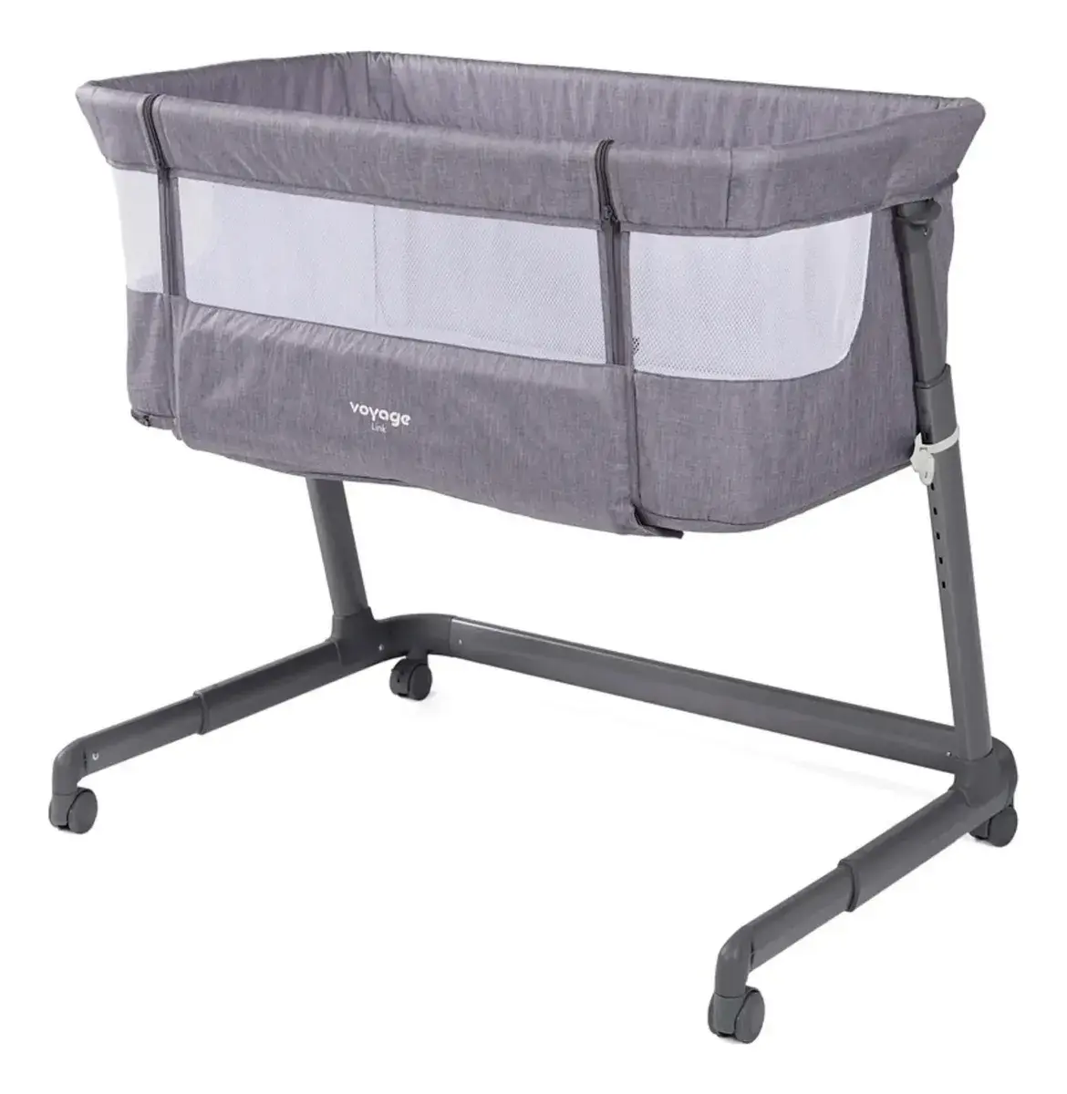 Berço Portátil Co-bed Link Cinza Mescla - Voyage