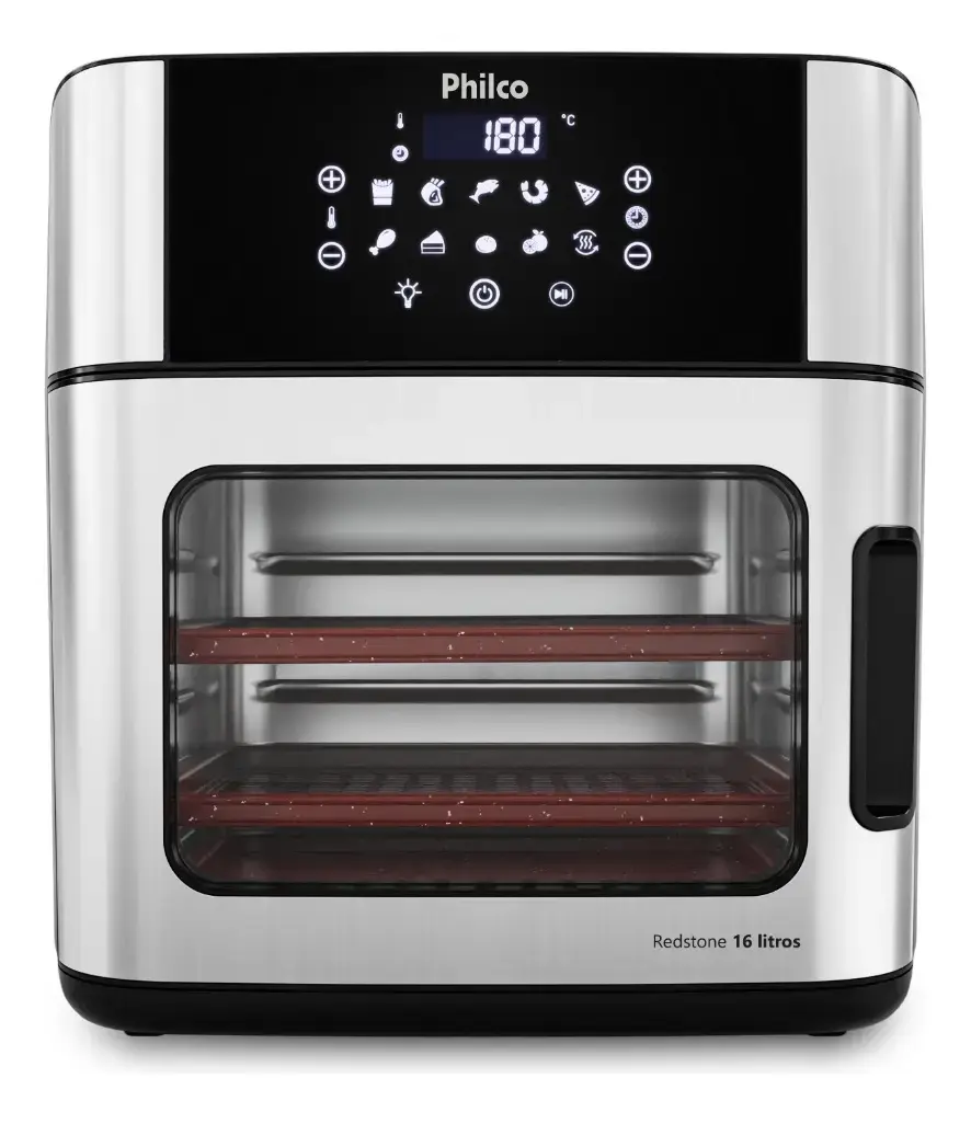 Fritadeira Air Fryer Philco PAF16A 4 Em 1 Painel Digital 16l