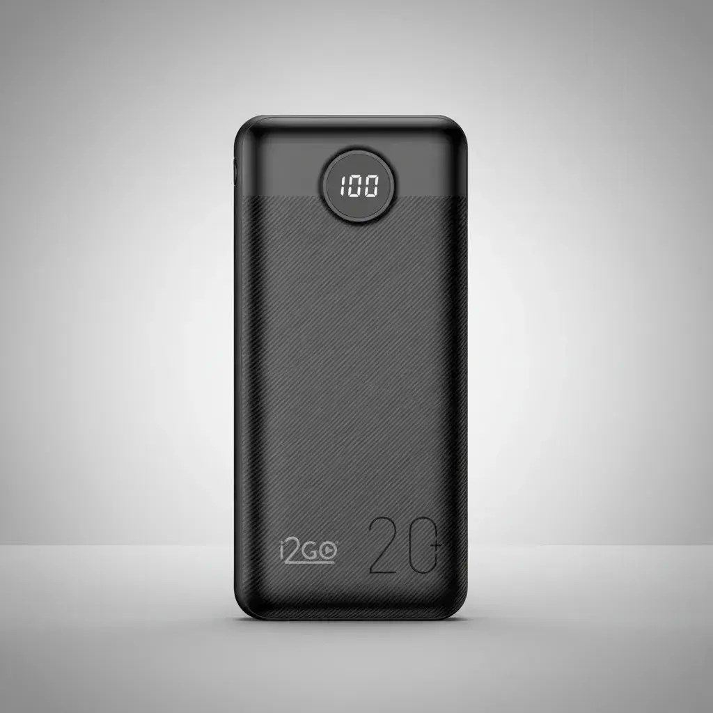 Carregador Portátil Power Bank Turbo i2GO 20000mah 20w Com Display Digital