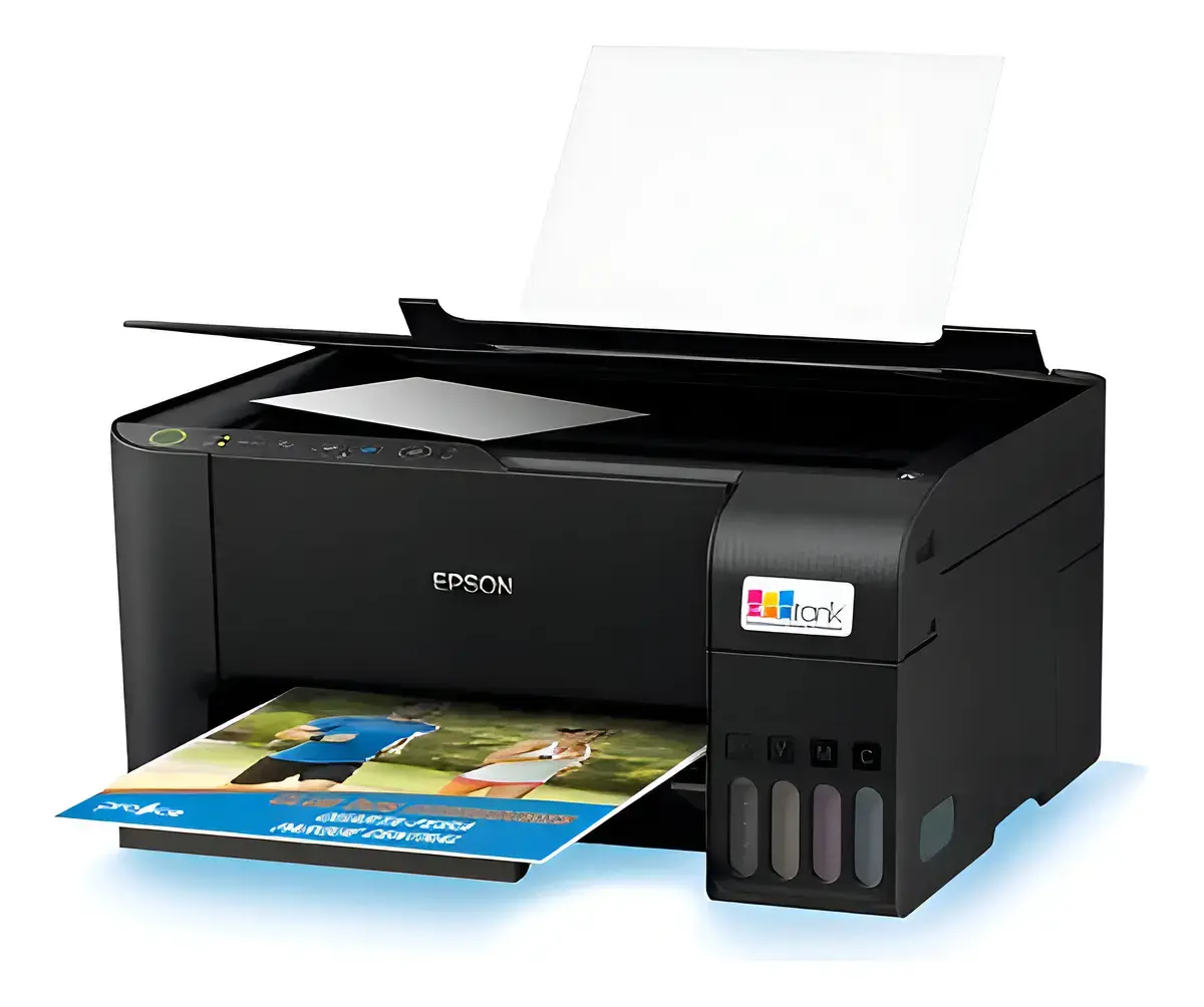Impressora 3x1 Multifuncional Epson Ecotank L3250 Wifi Bivol Preto