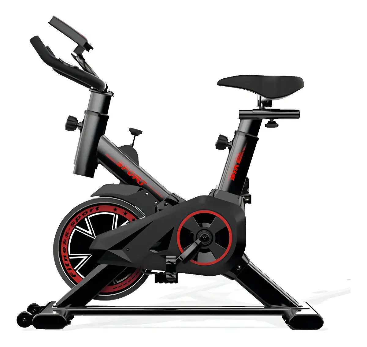 Bicicleta Ergométrica Spinning Fitness Sport Inércia 8kg Preta
