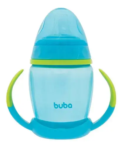 Copo Com Alça Removível 250ml Azul Buba