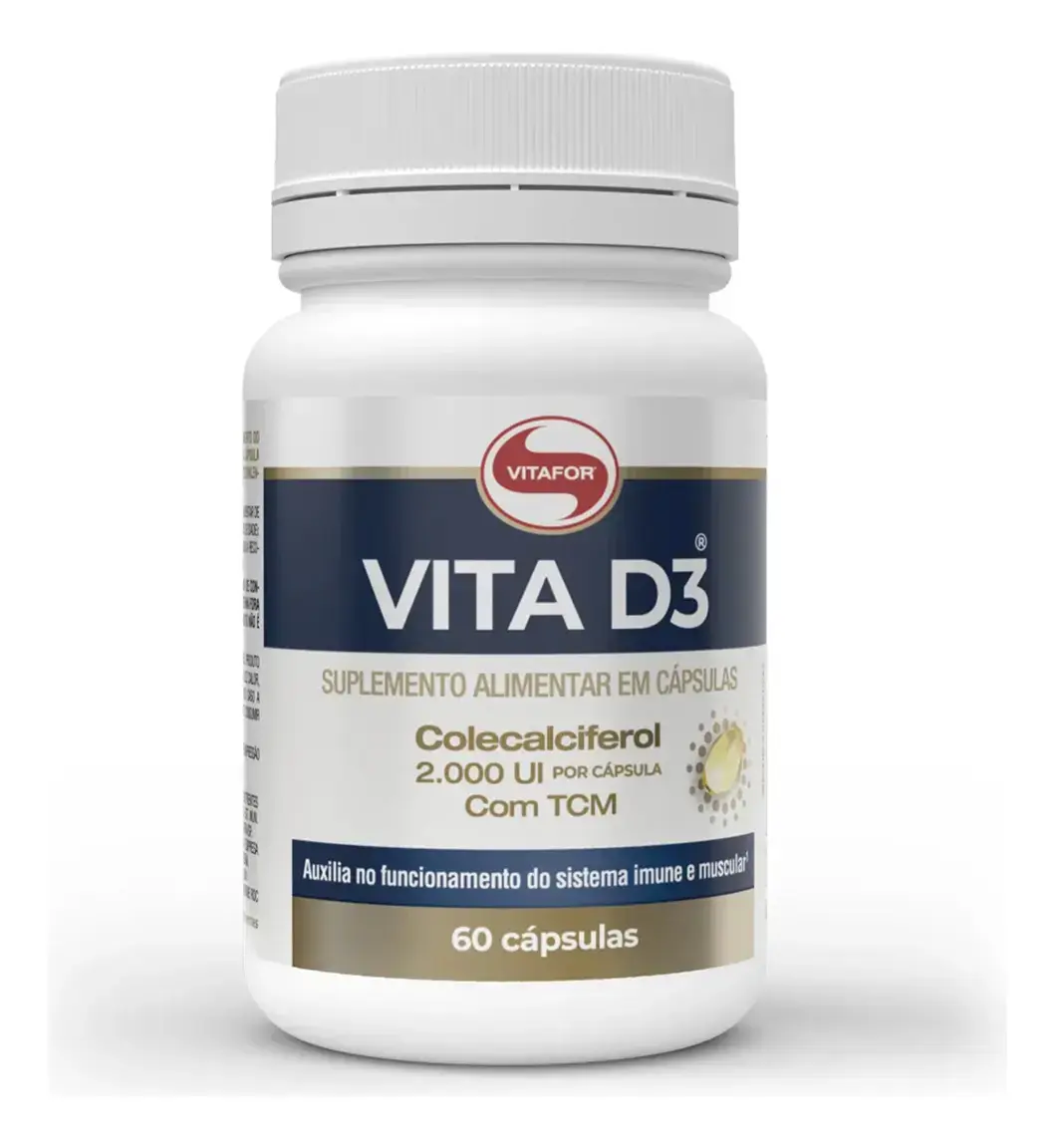Vitamina D3 60 Cápsulas Vitafor