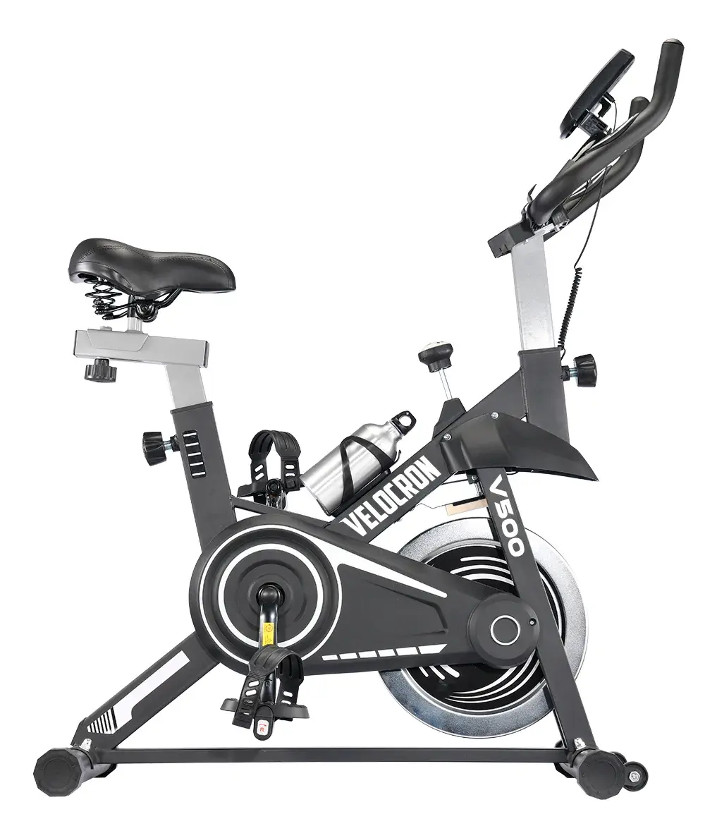 Bicicleta Ergométrica Spinning Inércia 5kg Velocron V500 Preto