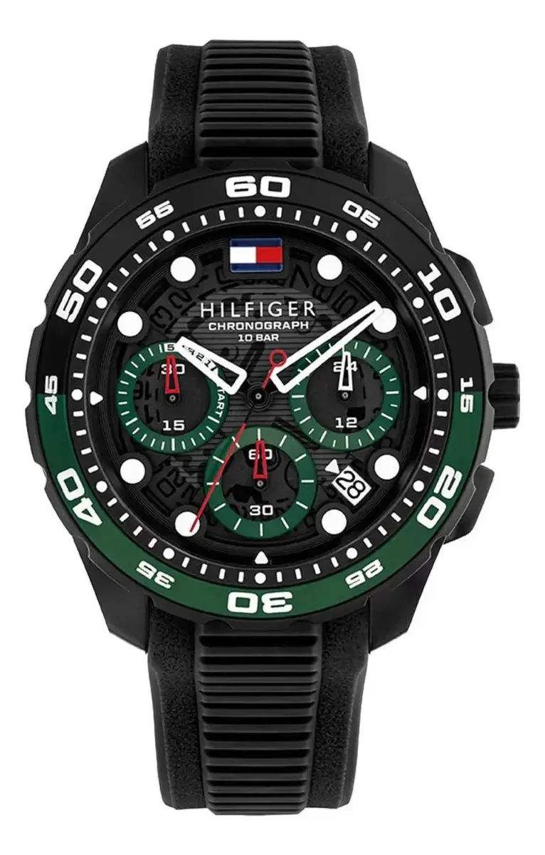 Relógio masculino Tommy Hilfiger TH-regatta 1792269 preto preto