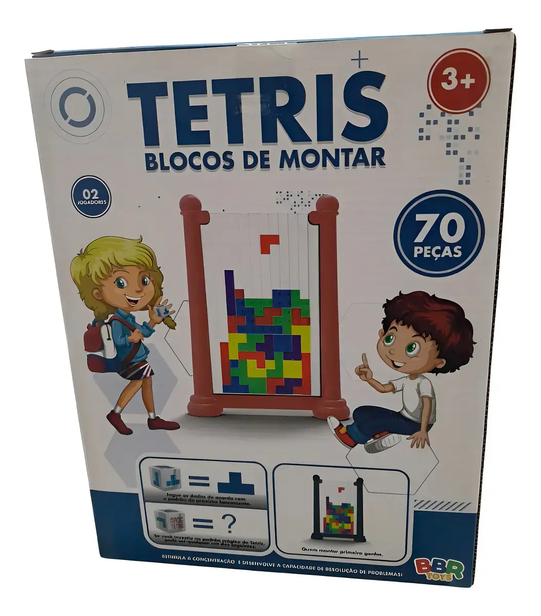 Mini Tabuleiro Tetris Divertido - Bbr Toys