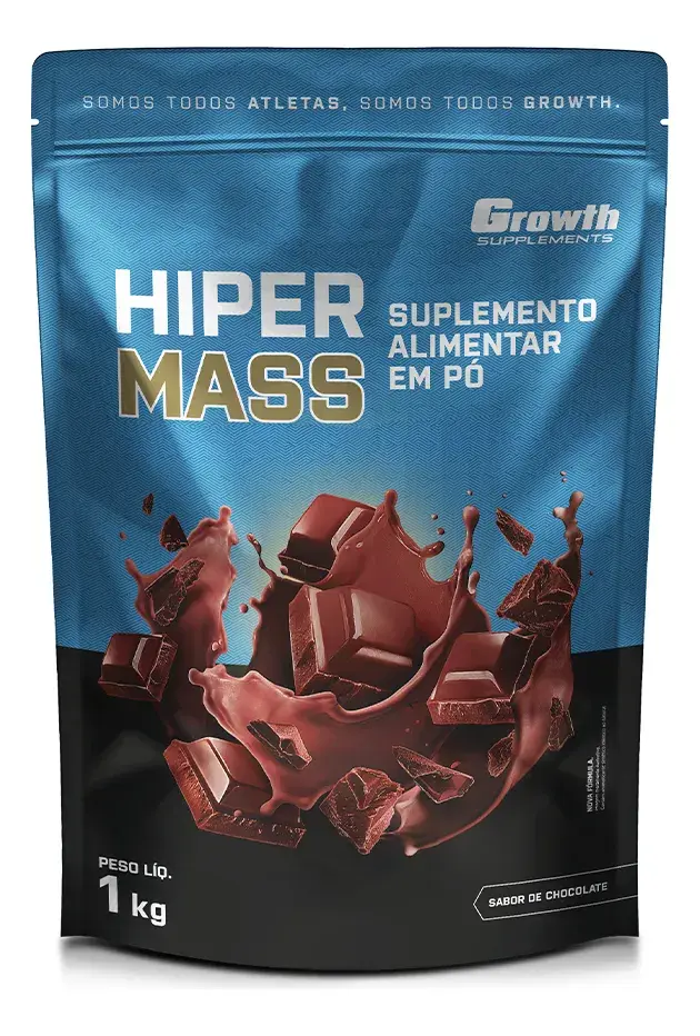 Hiper Mass 1kg Growth Supplements - Sabor Chocolate
