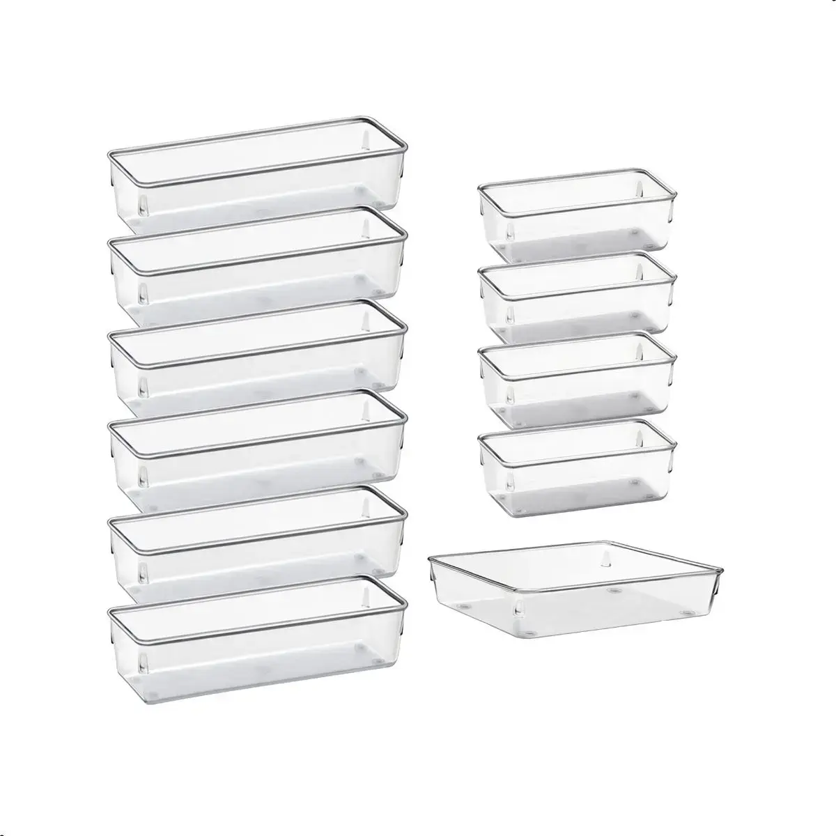 Kit 11 Organizador multiuso modular gavetas acrílico Rebirth