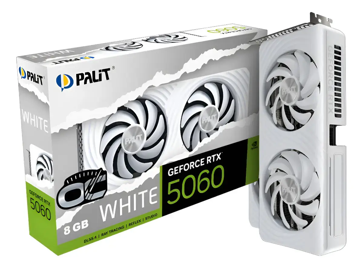 Placa De Vídeo Palit Nvidia Rtx 5060 Dual Oc 8gb Gddr7