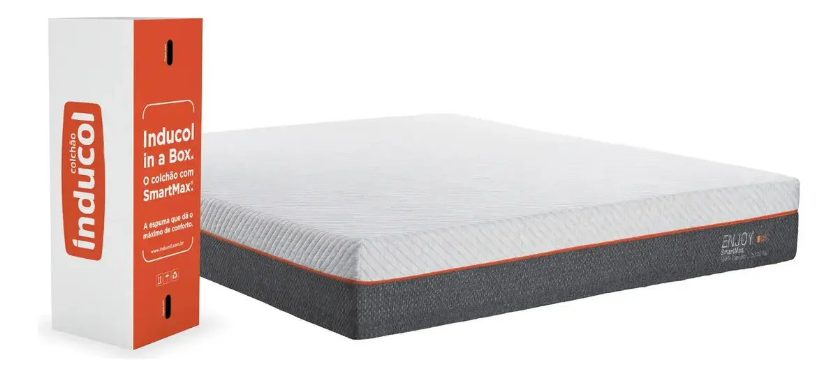 Colchão King Enjoy Inducol 193x203cm C/ Visco 25cm Altura