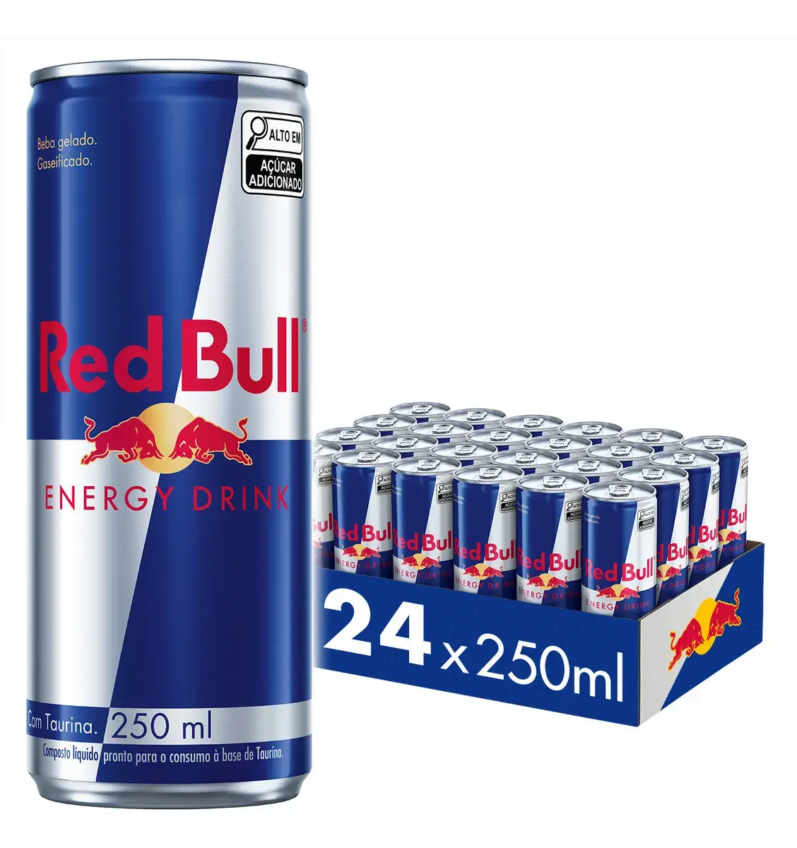 Red Bull Energético, Energy Drink, 250ml, 24 latas