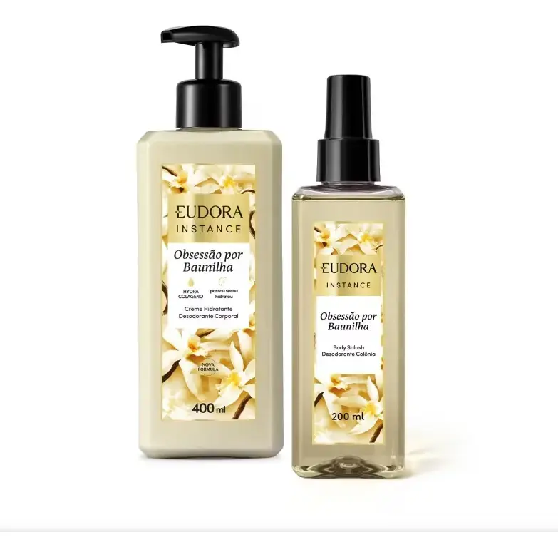 Kit Obsessão Por Baunilha Hidratante 400ml+body Splash 200ml