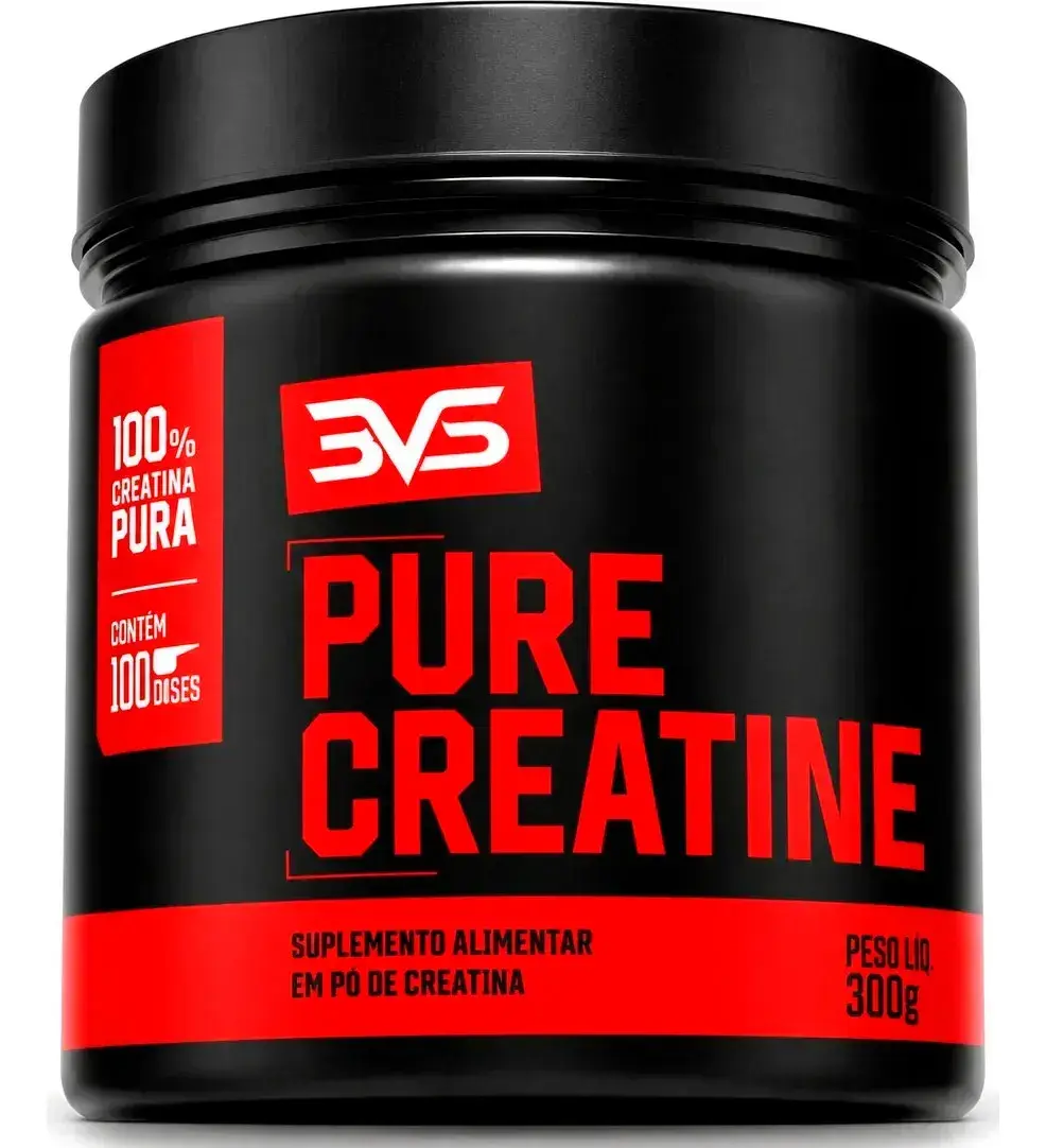 CREATINA MONOHIDRATADA 300g - 100% Pura - 3VS Nutrition