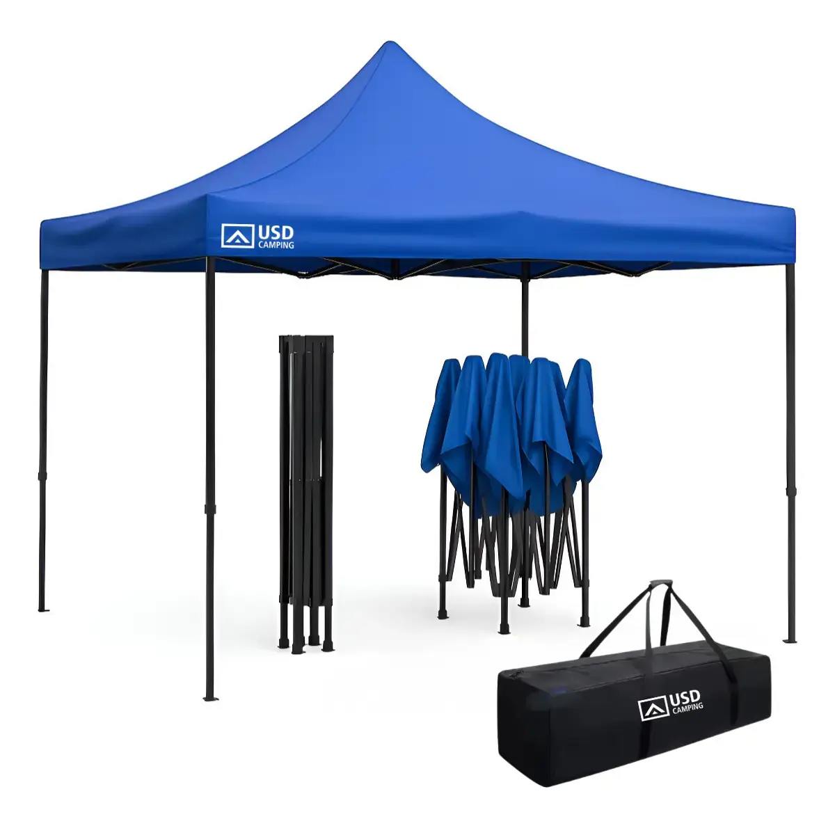 Tenda Gazebo 3x3 Sanfonado Retrátil Praia Pesca Camping C/ Bolsa De Transporte Marca Usd