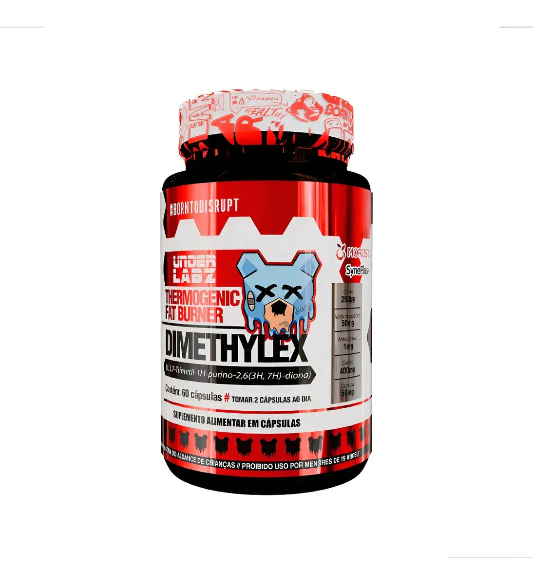 Termogênico Under Labz Dimethylex 60 Caps
