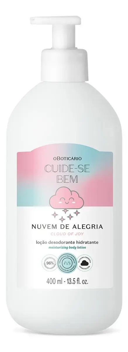 O Boticário Cuide-se Bem Nuvem De Alegria Loção Hidratante 400ml