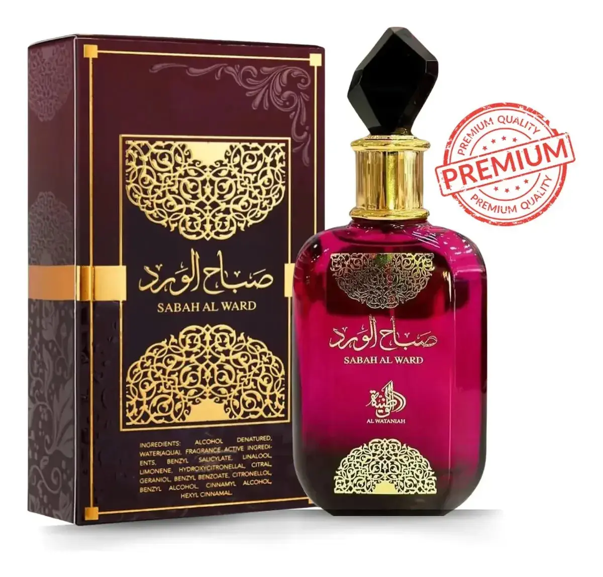 Perfume Árabe Sabah Al Ward 100ml Al Wataniah
