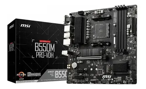Placa-mãe MSI B550m Pro-VDH Am4 HDMI VGA Dport