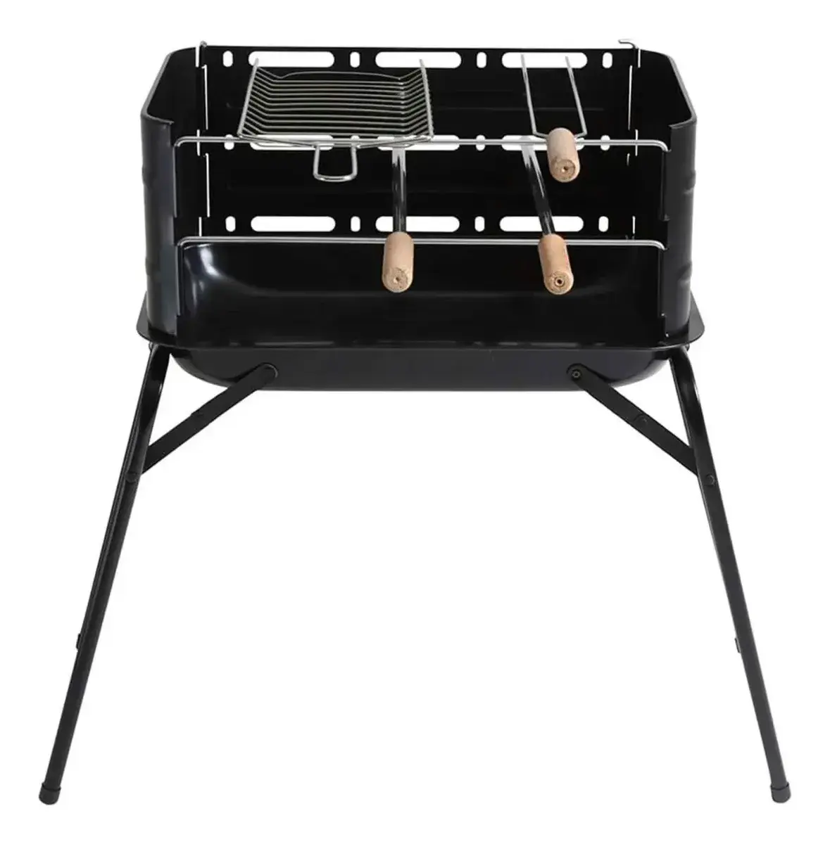 Mor Montana 64x54cm churrasqueira preto de aço