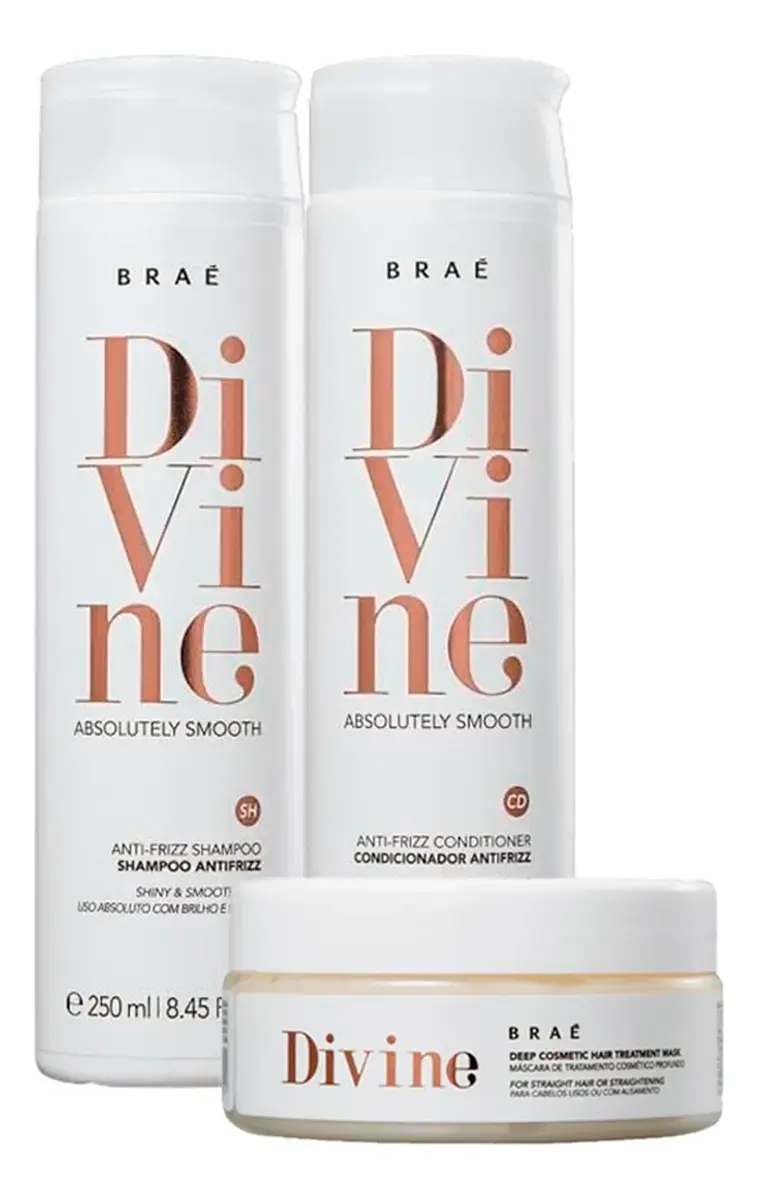 Braé Kit Divine Shampoo + Condicionador + Máscara