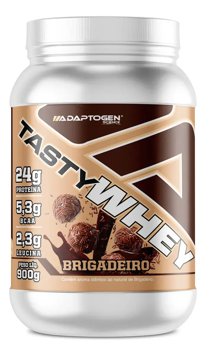 Tasty Whey 3w Gourmet 912g - Adaptogen Sabor Brigadeiro