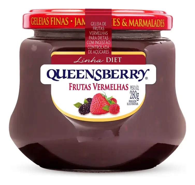 Geleia Frutas Vermelhas Diet Queensberry Vidro 280g