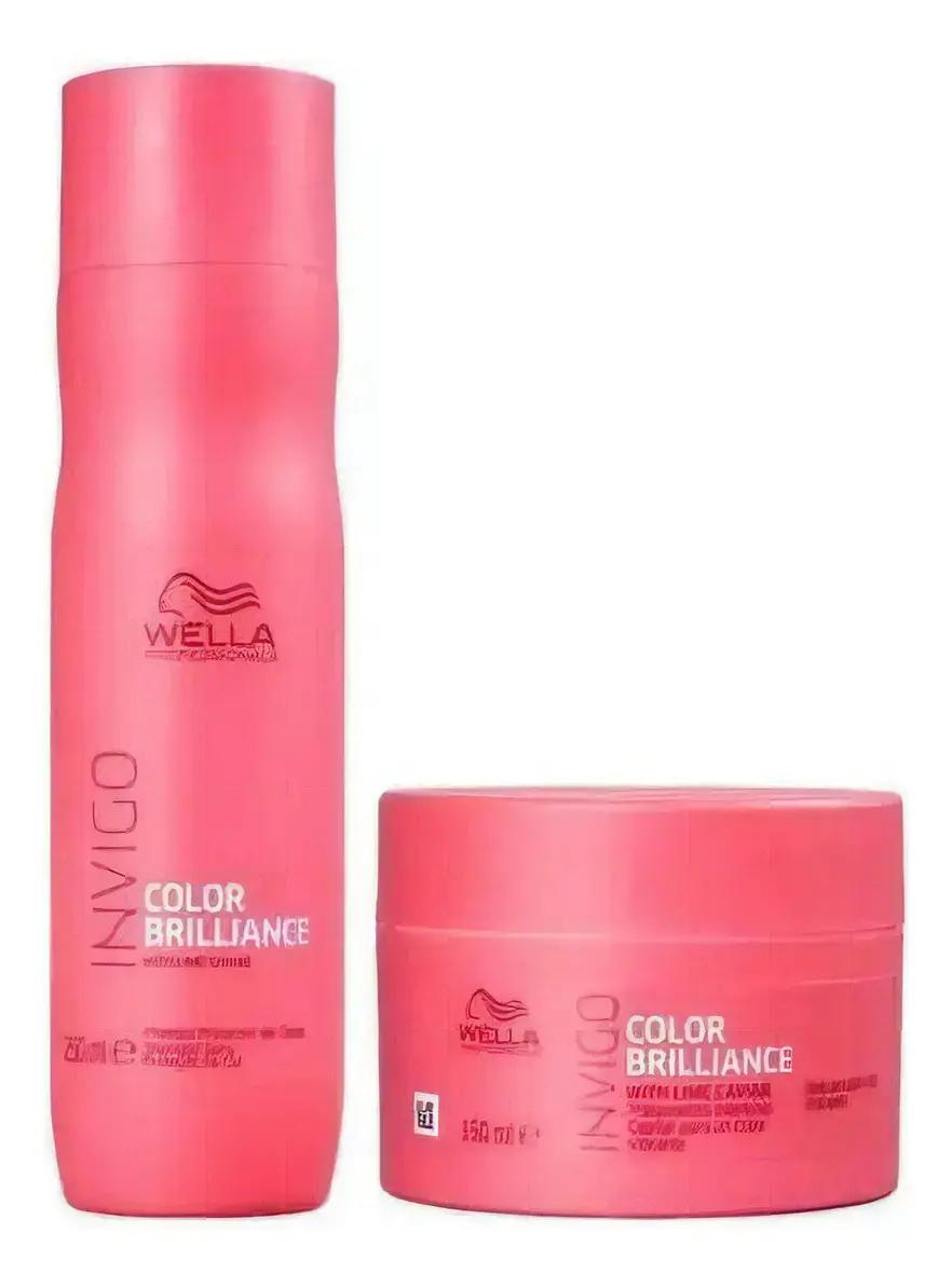 Kit Wella Brilliance- Shampoo 250ml E Máscara 150ml
