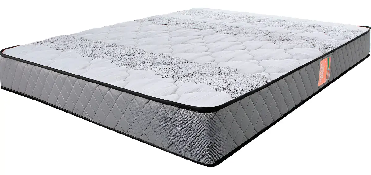 Colchão Casal Ortopédico Firme Espuma D33 Antialérgico Cor Cinza BF Colchões