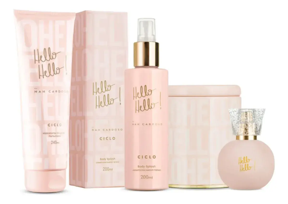 Linha Hello Hello Deo Colônia 50ml + + Body Splash