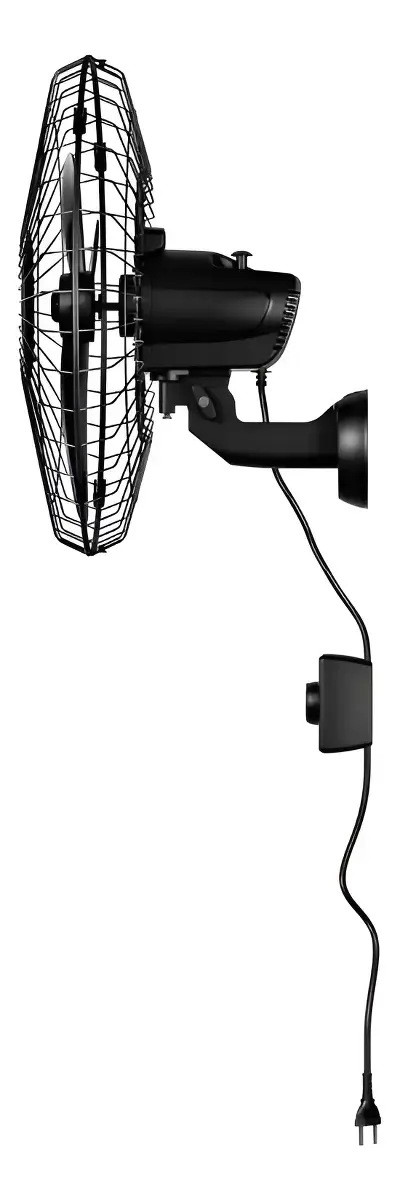 Ventilador Osc Parede 50cm Preto Grade Aco Ventisol