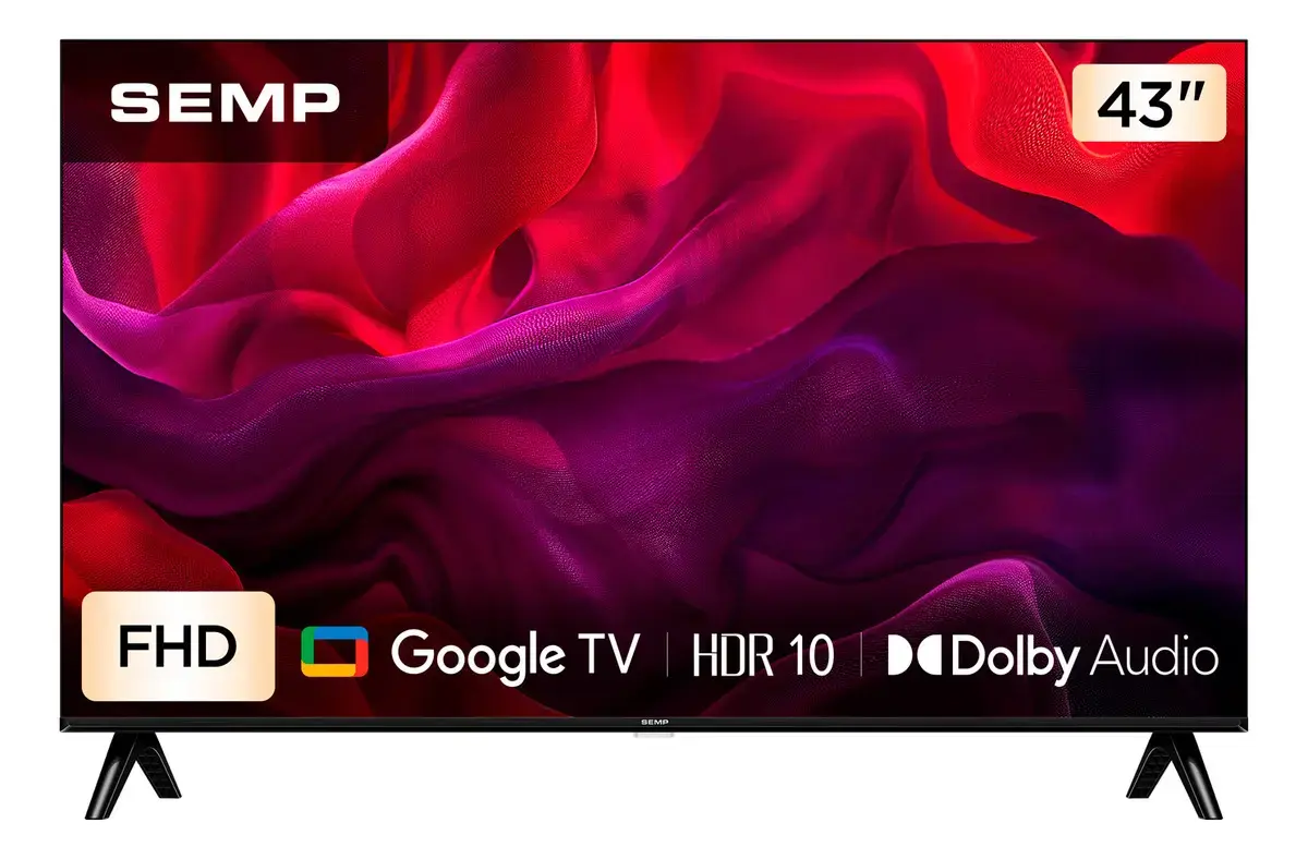 Smart Tv Led Resolução Fhd 43 Semp 43s42 Hdr10 Dolby Audi