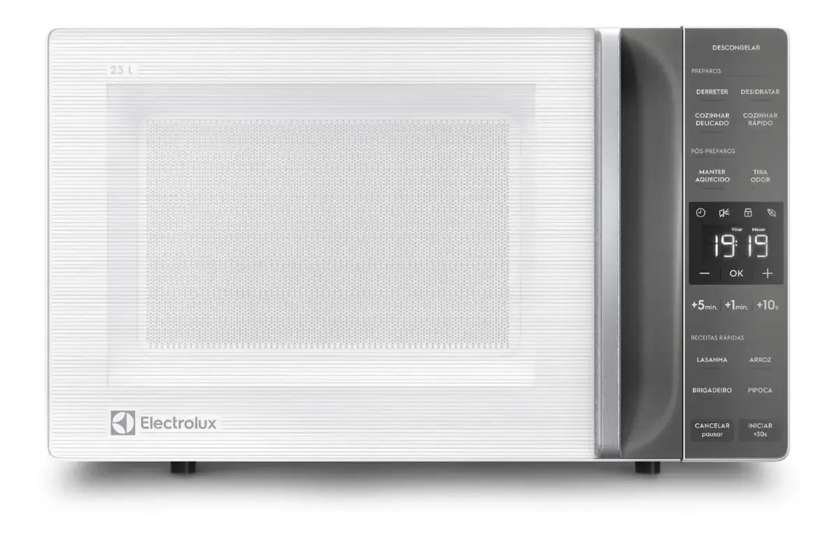 Micro-ondas Electrolux 23L Branco Efficient com Descongelamento Assistido ME23B
