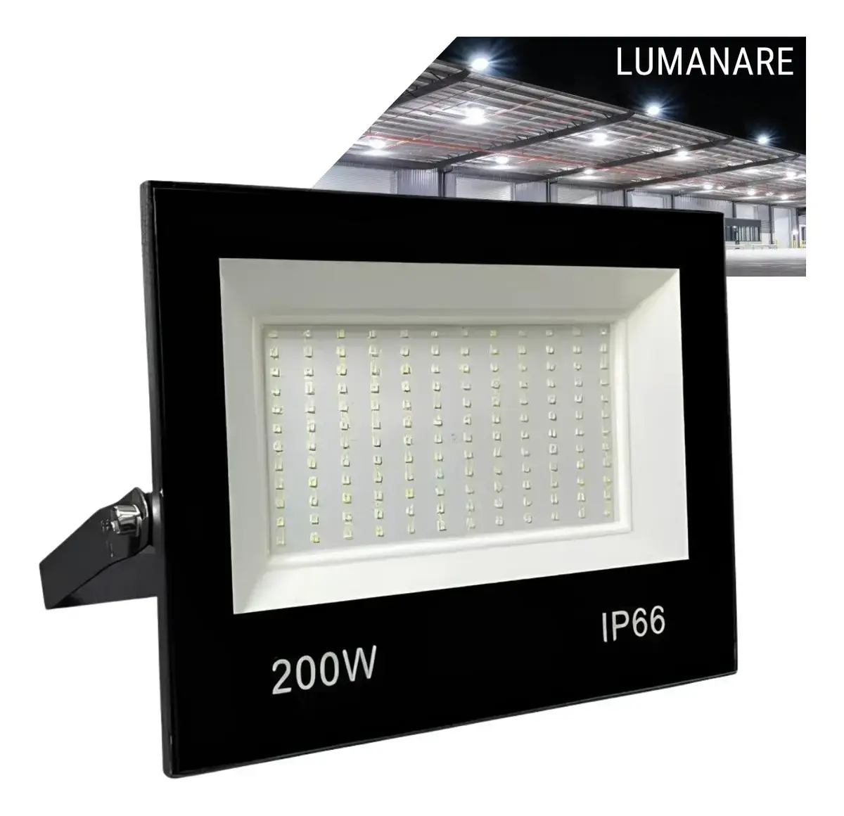 Refletor Led Holofote Grande 200w Luz Branco-frio 6500k Ip66