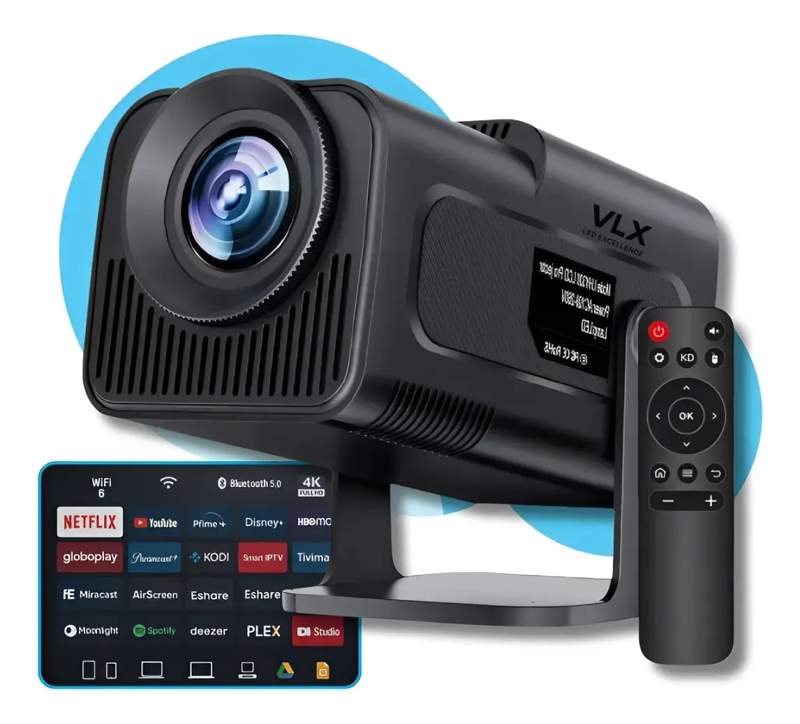 Projetor Mini Hy320 Wi-fi Smart Tv 4k Hd 110v/220v Portatil