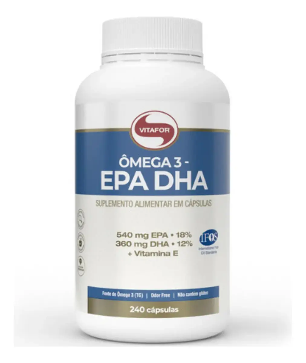 Ômega 3 Epa Dha 240 Cápsulas Vitafor Sem Sabor